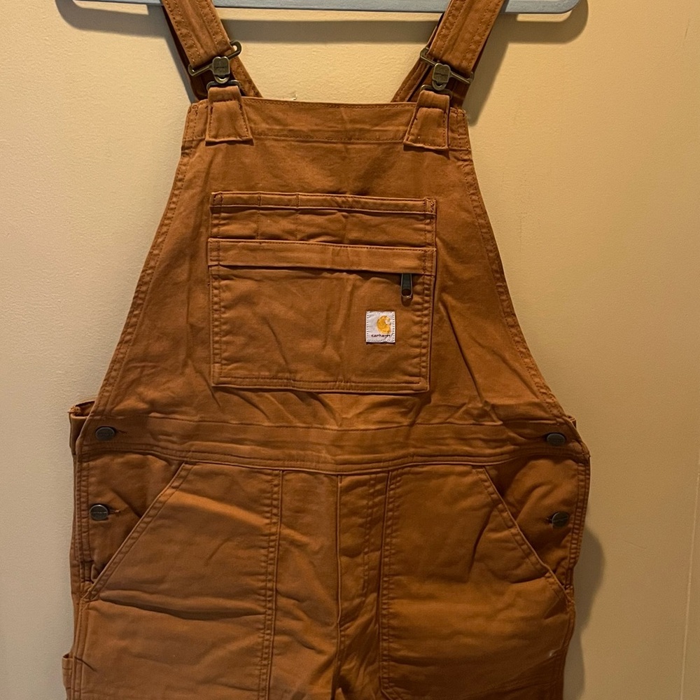 Carhartt Relaxed Fit Overalls in Tan